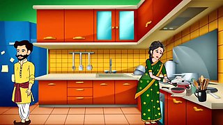 Husband Wife and Maid Gangu Bai Ki Chudai Ki Story, Hindi Cartoon Sex Story
