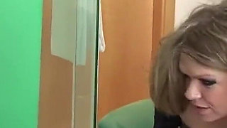 Blonde Mistress Makes Him Try Her Piss