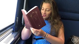 Dani Daniels - Train BJ - Handjob