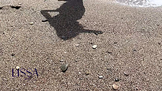 Fans Peeping Me Giving a Blowjob on a Public Nudist Beach