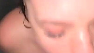Hot Blowjob in the Shower