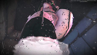 B028 the Slave Is Shrunk and Then Played with by the Asian Goddess' Breasts. Face Sitting, Farting, Tongue Licking, Foot Licking