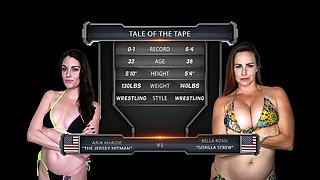 Bella Rossi Defeats Aria Khaide in Lesbian Cat-Fight