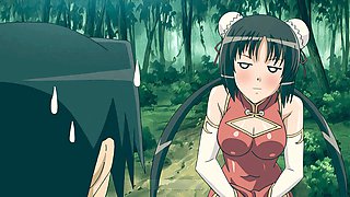 Outdoors, big titty fuck, anime hentai