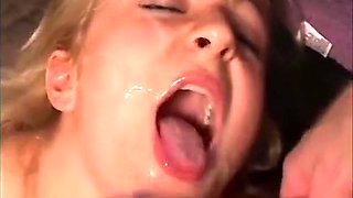 Gorgeous Babe Gets To Feel Warm Load All Over Her Pretty Face With Scarlet Haze