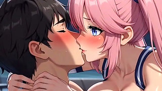 After big game sexy college cheerleader give fucking reward to captain animation