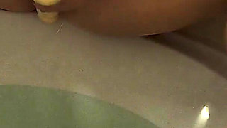 19yo Petite Ginger Sneaks off for Big Dildo Orgasms