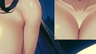 Amazing Sex with a Busty Beauty Under the Moon