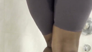 Pissing My Self in Nylon Leggings