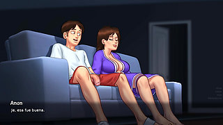 stepmom dominating in the kitchen in secret- Summertime Saga