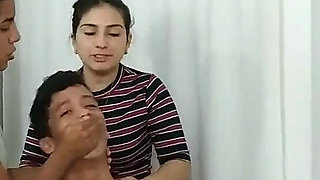 Chair Bound and Tickled by Three Microfoamly Tape Gagged Girls!