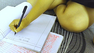 POV Step Sister Give Blowjob to Step Brother During Study