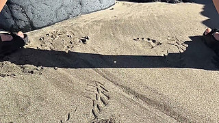Risky Beach Pee Compilation