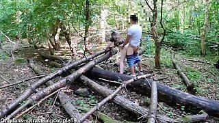 Dream Justin fucks 18 year old school girl in forest outdoor sex
