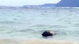 Public Flashing Of Big Natural Tits In The Moment Of Escape