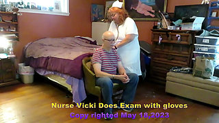 Nurse Vital Signs and Oral Exam with Gloves - Requested Video