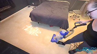 Vacuuming Before A Carpet Steamy