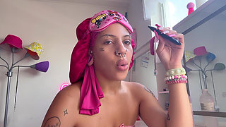 Vaping Coughing Smoke Fetish Teen Bimbo Vape Cough Blazing Smoking Fetish Blowing Into the Camera
