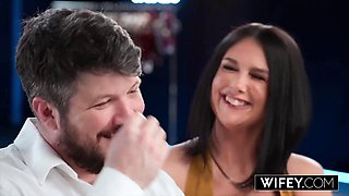 Wifey Watches as Horny Wife Sienna Rae Gets Double Penetrated in Front of Husband