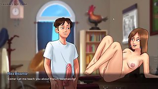 Hottest Teacher Fucks Student - Ken Fluffer Creampie in French Pussy Gameplay