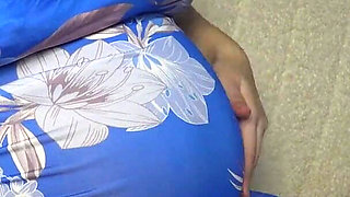 Indian Pregnant Stepsister Shows Her Big Pregnant Belly Then Masturbates and Gives You a Virtual Handjob and Sucks