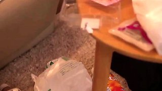 Tiny Japanese babe hardcore spitroasted