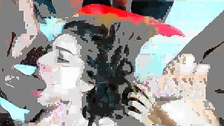 Real amateur skanks have group sex at slutty party in hi def