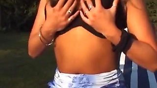 Watch This Perfect German Babe Have Outdoor Fun with Her Perfect Pussy