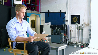 Brazzers - Audition Rejected, Agent Tries to Keep New Star to Herself, Intense Office Sex