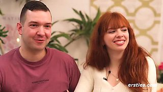Hot German Threesome with Redhead Jessie - Double Pleasure with Man & Wife