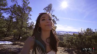Emily Willis Sucks Stepdad Charles Dera in Sapphic Teen Blowjob