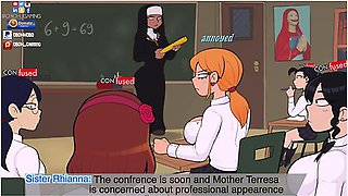Confession Booth: Nun And Schoolgirl Spanking