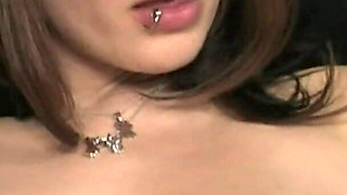 Busty Brunette Babe Fingers and Toys Her Wet Pussy to Orgasm