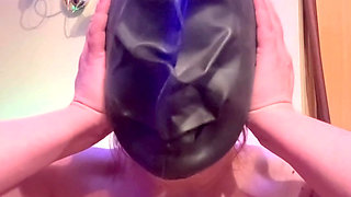 Swimcap, Plastic Bag, Duct Tape and Nose Clamp