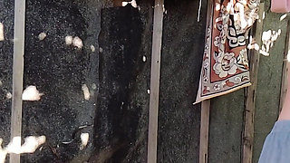 Outdoor Shower Oral Sex Couple