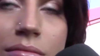 Blonde babe gets fucked by her partner after the interview
