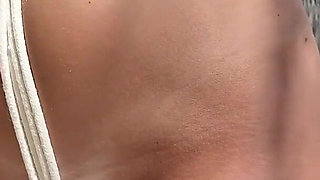 Party Prank Trap Bound, Gagged and Cum-covered in the Pool (hd)