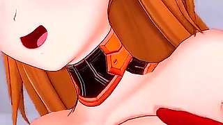 Asuka Titjob : Neon Genesis Evangelion hentai parody