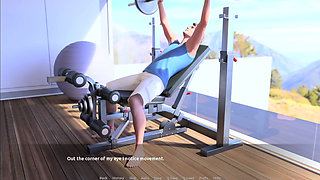The Flexible Body of Step Aunty Nikki in Home Gym and Her Lingerie Modeling Photoshoot Career with Milky Big Breasts