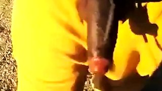 Big Black Cocks Outdoors