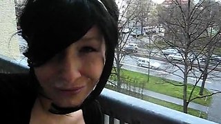 Mexicana blowjob with her big boobs