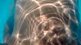 Skinny Dipping and Teasing in the Garden Pool - Amateur Teen