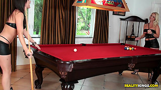 We Live Together - Molly and Sinndy Engaged in a High Stakes Match of Billiards