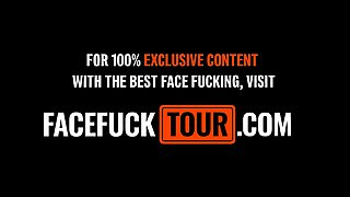 Gorgeous Redhead Model Throated DEEP