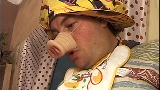 Huge foursome double penetrated anal party