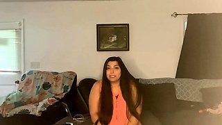 Curvy Indian Persuades Boss with Orgasmic Solo Show