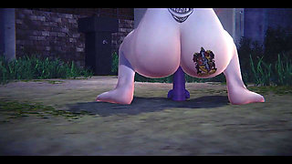 Hentai Uncensored - Hermi Fucked and Dildo Masturbation a Park at Night - Japanese Asian Manga Anime Game Porn