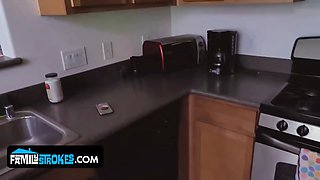 Tasty vagina plowing: kat takes a sperm shower!