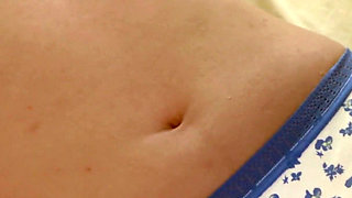 Asian Stepdaughter Lets Me Rub Her Wet Panties Then Fuck Her... Big Cumshot on Pussy