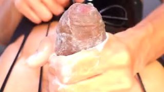 Kimla Reina Standing Masturbation With Cumshot Close Up